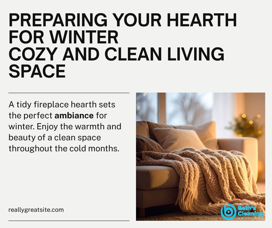 Clean tidy fireplace hearth in a cozy living room