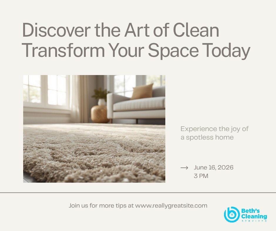 Freshly cleaned plush area rug in a cozy living room