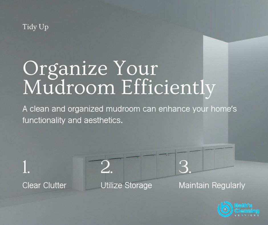 Tidy organized mudroom with wall hooks and cubbies